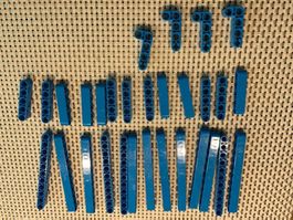 Lego Technik blaue runde Lochbalken 42070
