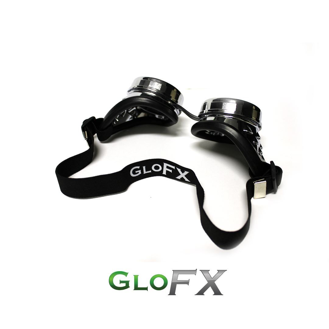 Occhiali & Lenti: GloFX Diffraktion Goggles - chrom/getönt – Nuovo e nell'imballaggio originale da Spreitenbach venduto da ravepro 2