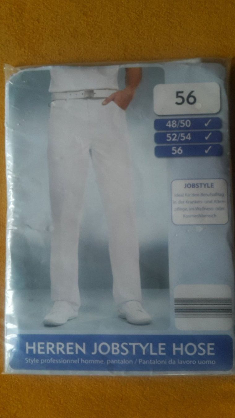 Hosen: Maler/Jobstyle  Hosen weiss, – Neu und originalverpackt aus Achseten von Wenggi 1