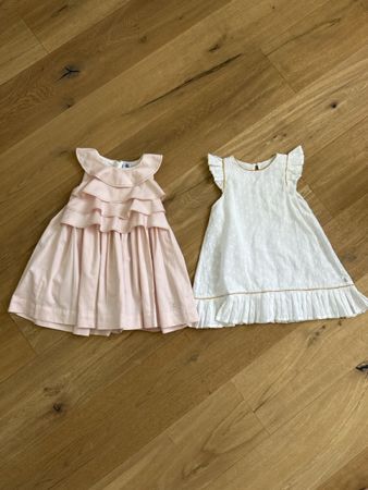 Lot 2 Robes Petit Bateau Été 3 Ans 95cm Bébé Fille 