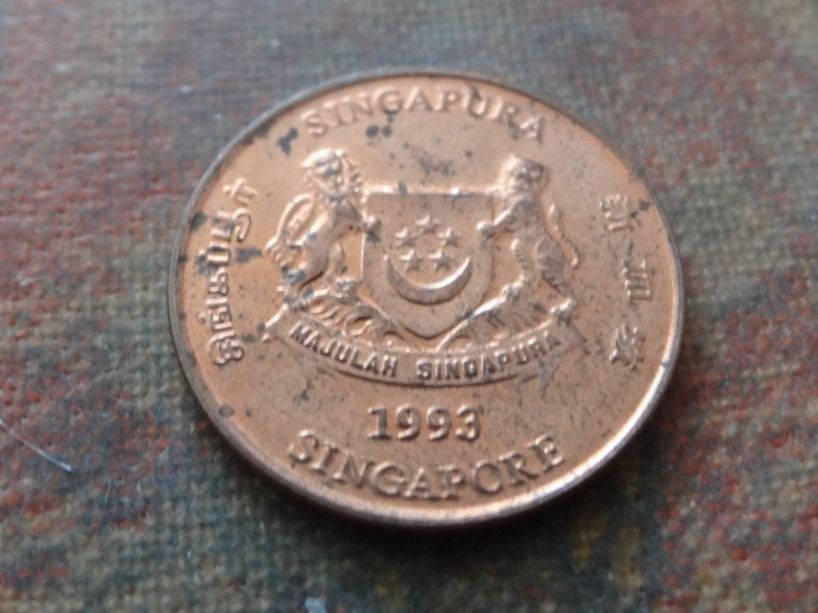 Toutes les monnaies: SINGAPOUR  1  Cent  1993 – D'occasion à Romanel-sur-Lausanne par Swift13
