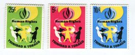 Briefmarken Menschenrechte. Trinidad und Tobago