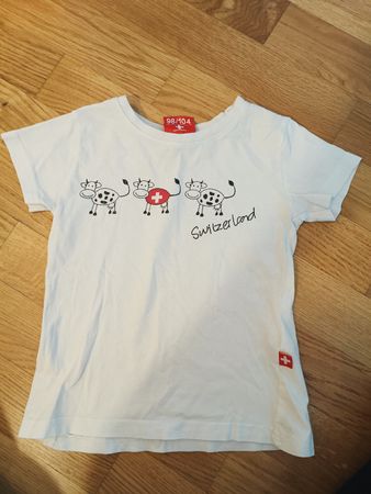 Kinder T-Shirt Schweiz Chüeli Grösse 98/104