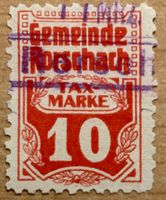 Taxmarke Gemeinde Rorschach - Fiskalmarke