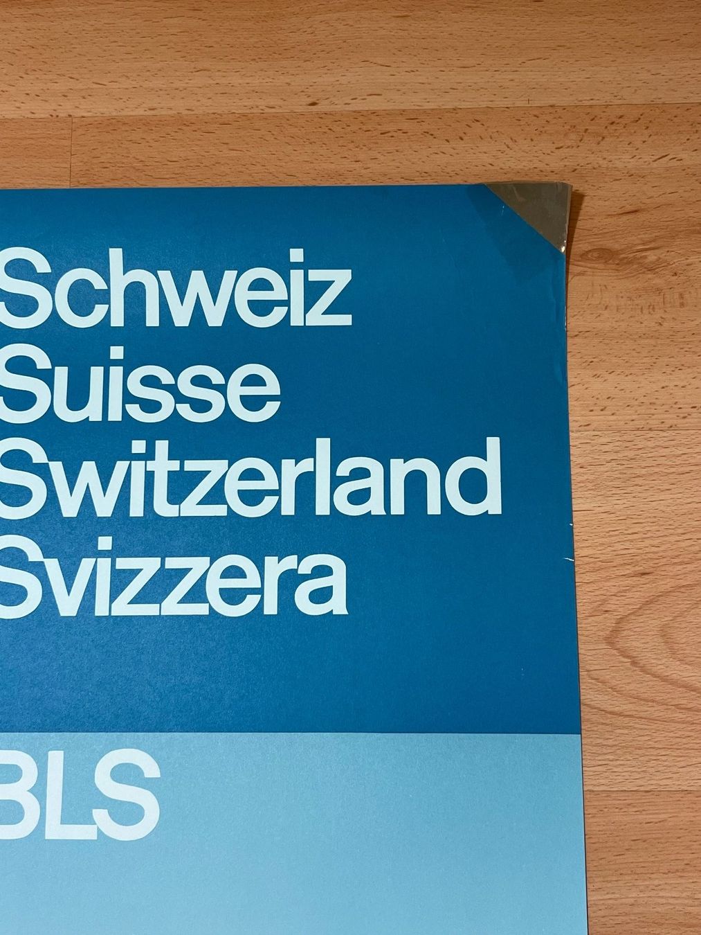 Poster & Bilder: Plakat BLS Bern Lötschberg Simplon Bahn 1963 – Gebraucht aus Vaduz von Unikate-Markt 3