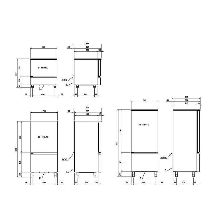 Gefrierschrank: Schockfroster / Schnellkühler INFINITY-X 5 START - Gastronom – Gebraucht aus Baar von chrombox 2