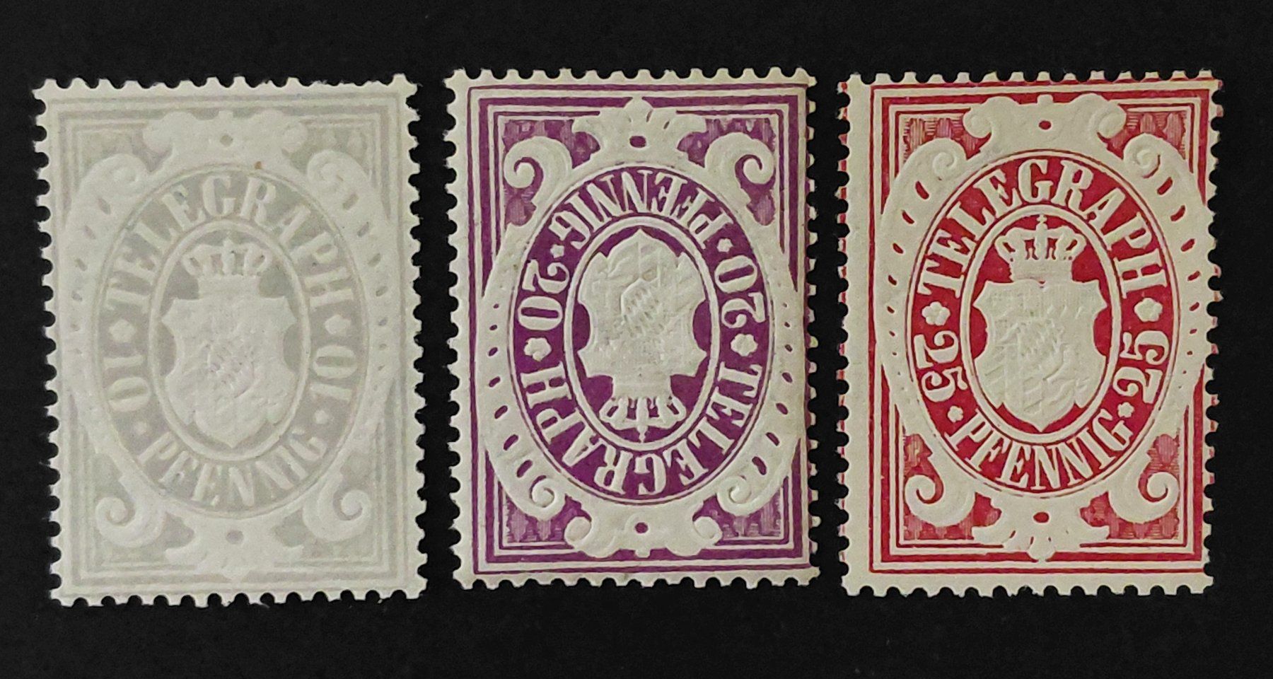 Tous les timbres: Telegraphenmarken Bayern 1876** – Neuf (Voir description) à Ebikon par smartbox