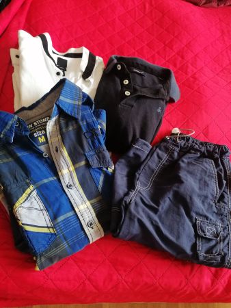 Jungen Kleiderpaket Grösse S, 4 Teile, Hemd, Polo, Hose