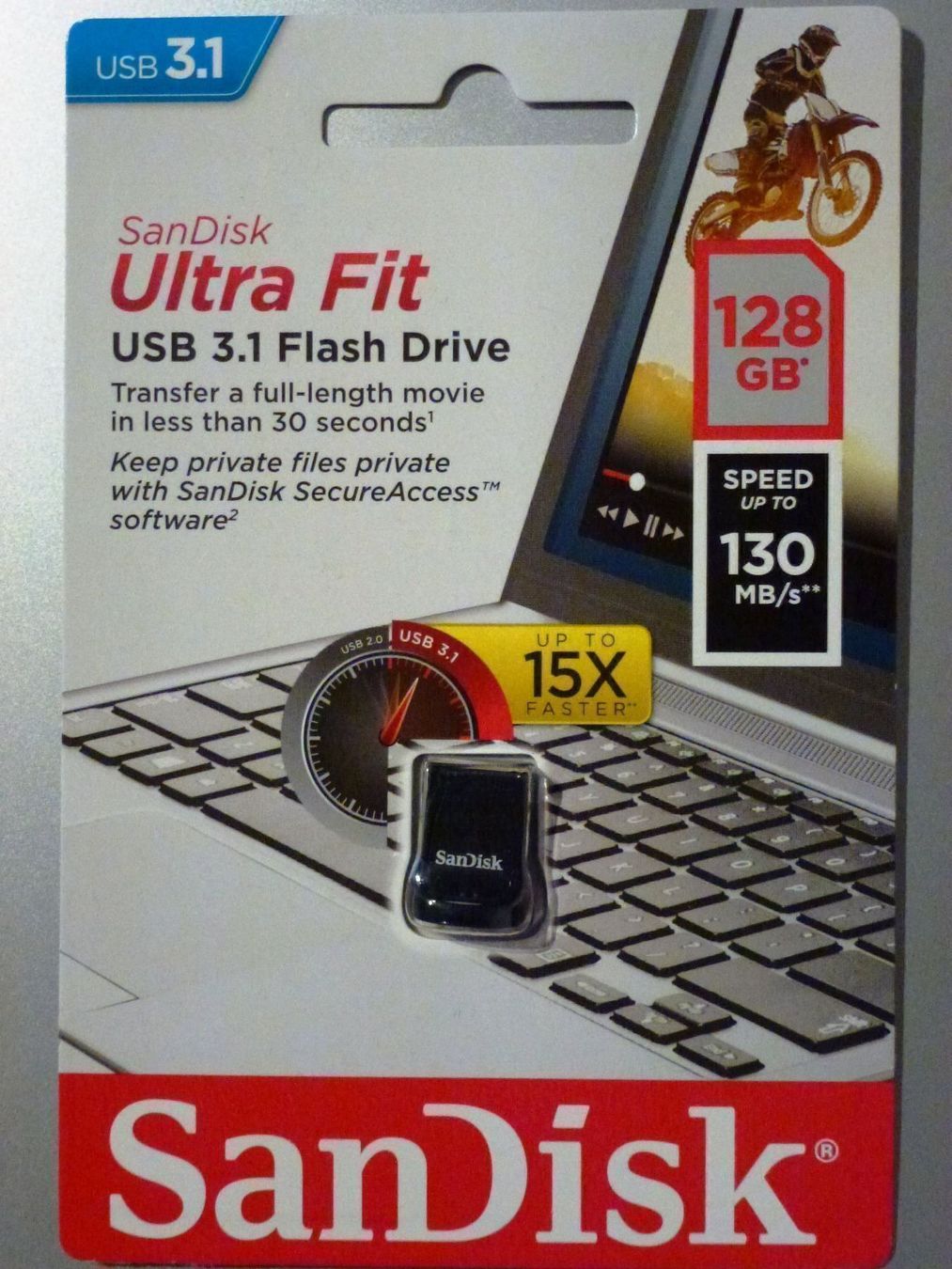 Sandisk Chiavette USB: SanDisk USB3.1 Flash Drive 128 GB OVP!!! – Nuovo e nell'imballaggio originale da Tübach venduto da JamesStone