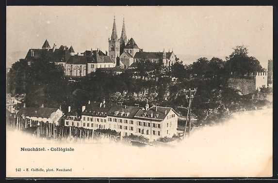 Cartes postales: AK Neuchatel, Collègiale – D'occasion à Berlin par bartko-reher