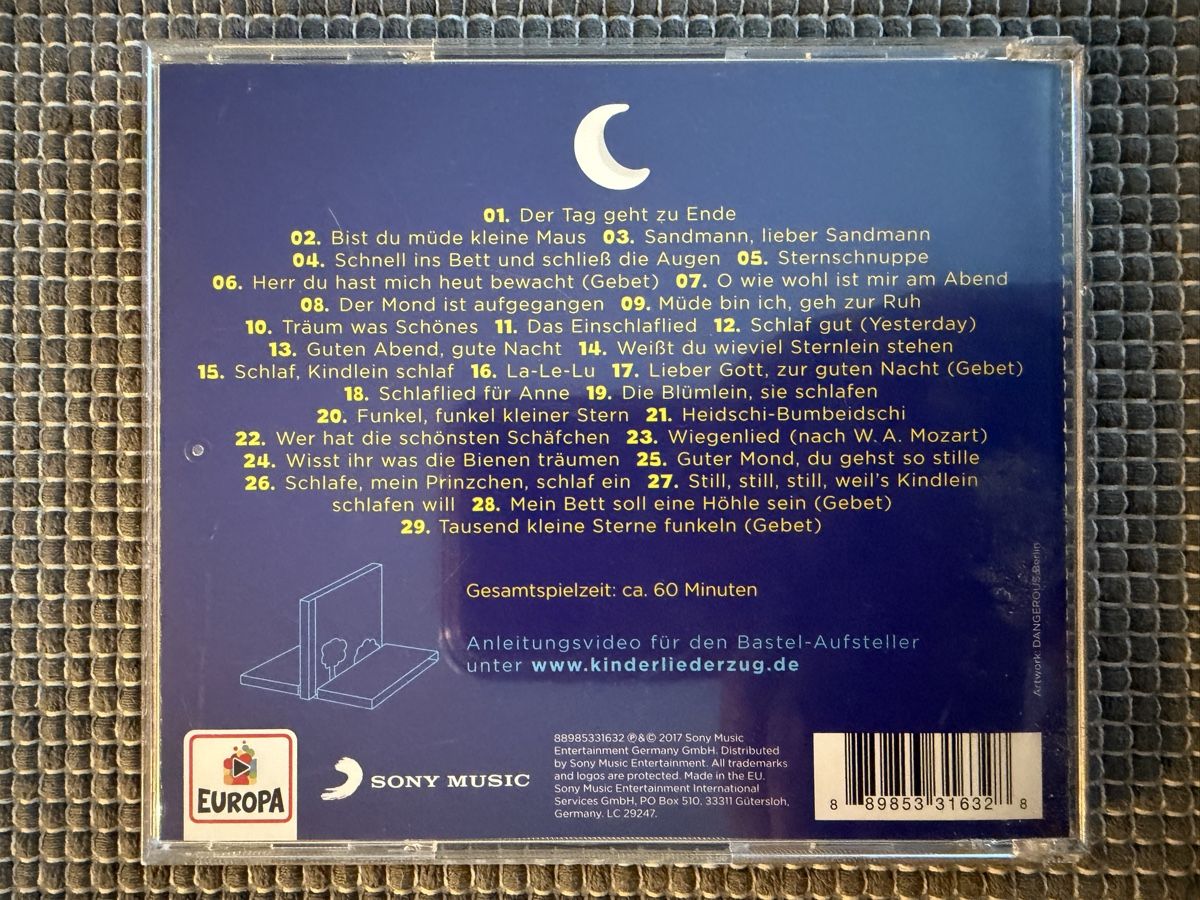 CD: Kinderliederzug - Schlaflieder CD - Top Zustand! – Usato da Oberwangen b. Bern venduto da Ssimon2 1
