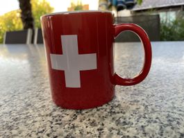 Tasse rot Schweizerkreuz 