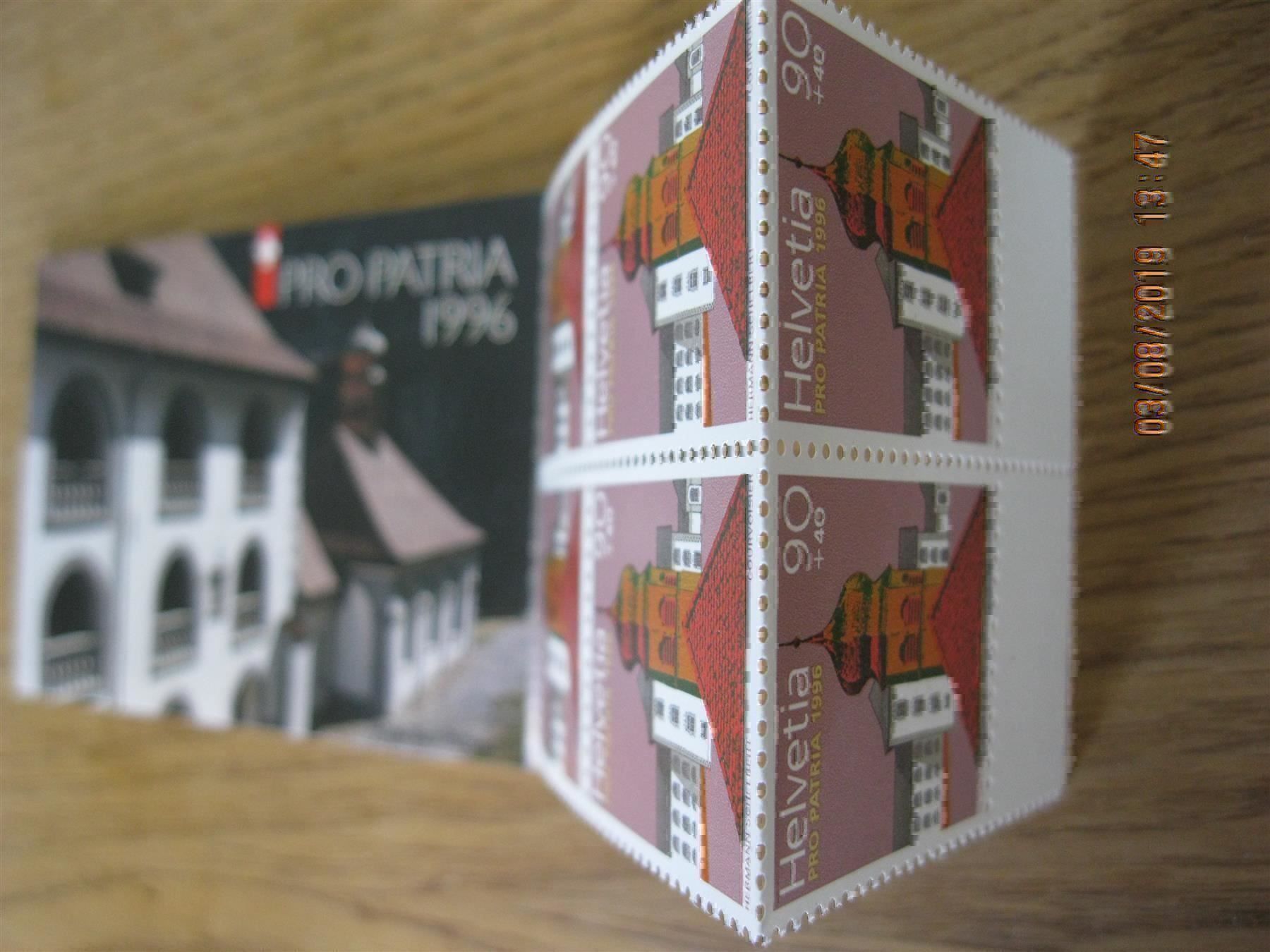 Alle Briefmarken: 1996 Pro Patria Markenheft Postfrisch – Neu (gemäss Beschreibung) aus Affoltern am Albis von Andrezc 1