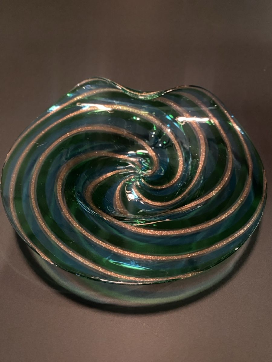 Murano Gläser: Elegante Muranoschale mit Spiralmuster – Neu (gemäss Beschreibung) aus Männedorf von Maru83