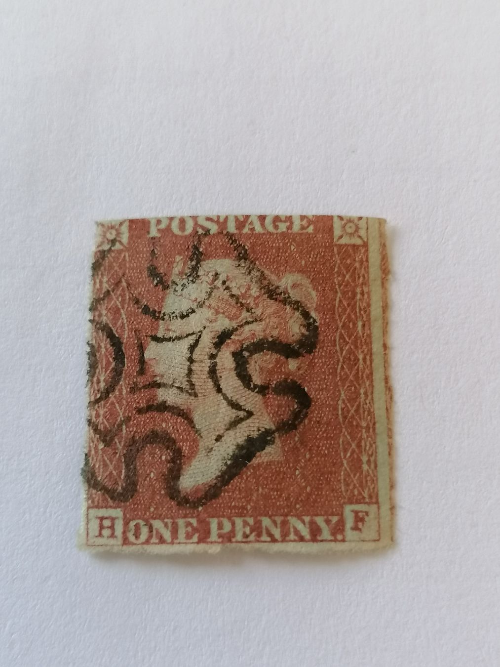 Alle Briefmarken: One Penny red 1841,  – Gebraucht aus Happerswil von tschergi