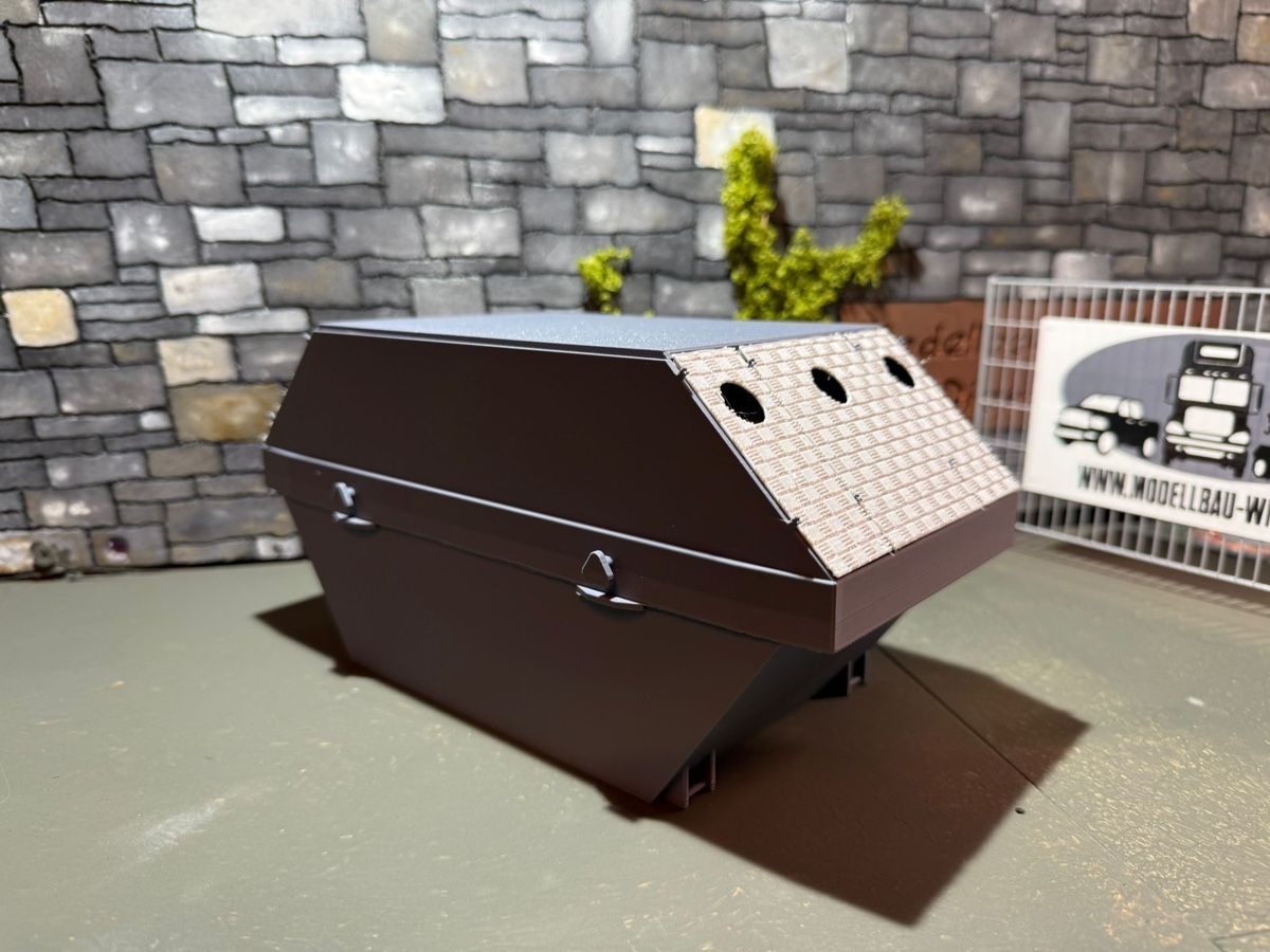 Modellismo RC: Altglas Mulde 1:14 – Nuovo e nell'imballaggio originale da Altdorf UR venduto da modellbau-widmer