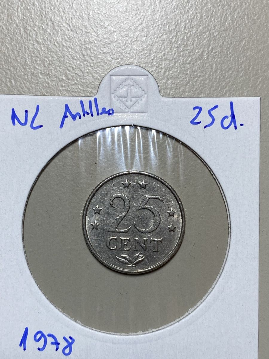 Alle Münzen: NL Antillen - 25 cents - 1978 – Gebraucht aus Payerne von Mike1682