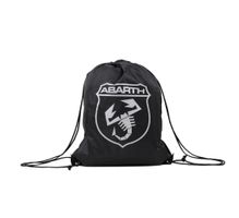 Abarth Sportsack schwarz-silber 44x33cm