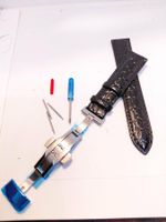 Bracelet de montre en cuir de veau souple 20 mm  unisex