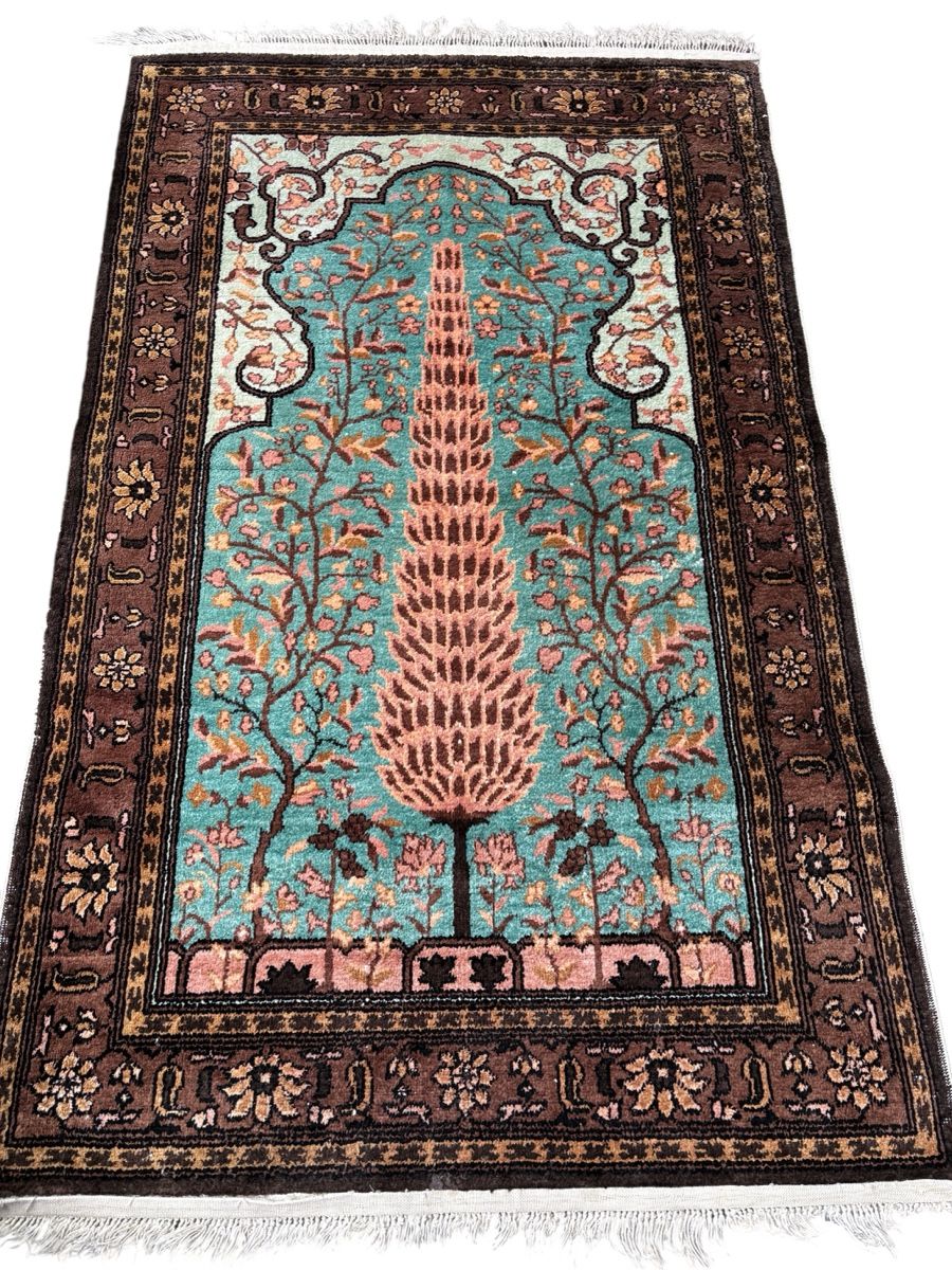Tappeti: Lebensbaum handgeknüpfter Seidenteppich – Usato da Bennau venduto da Mayer_Carpets 1
