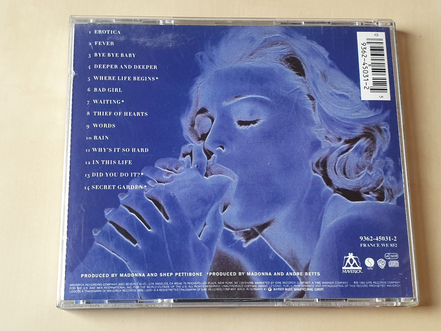 CD: Madonna Erotica – Usato da Stansstad venduto da collectorsshop 1