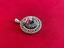 Anhänger Wolf 925 Sterling Silber Steel Art