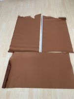 3 Stück Leder Autoindustrie Hellbraun, gelocht, ca. 1,1mm