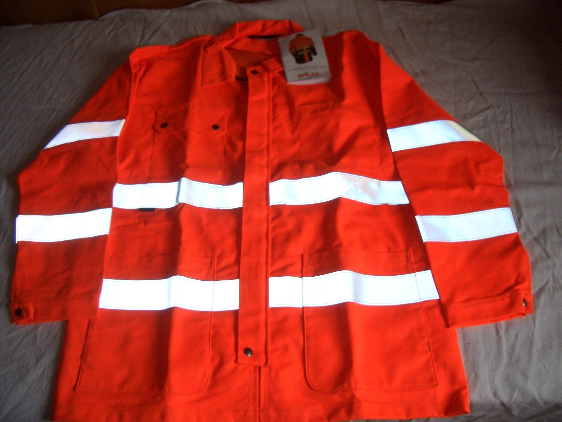 Spilag Jacken: Warnschutzjacke orange Grösse 52/54mit Reflektoren NEU – Neu (gemäss Beschreibung) aus Präz von Eroberto