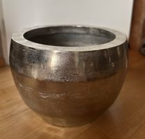 Grosser Blumentop silber vernickelt