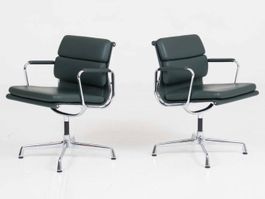 Vitra EA 208 Soft Pad Bürostuhl von Eames in Dunkelgrün