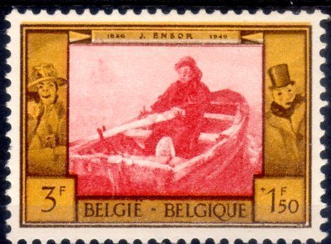 Alle Briefmarken: BELGIEN 1958 GEMÄLDE RUDERBOOT JAMES ENSOR ** POSTFRISCH ** – Neu (gemäss Beschreibung) aus Losone von EM2019