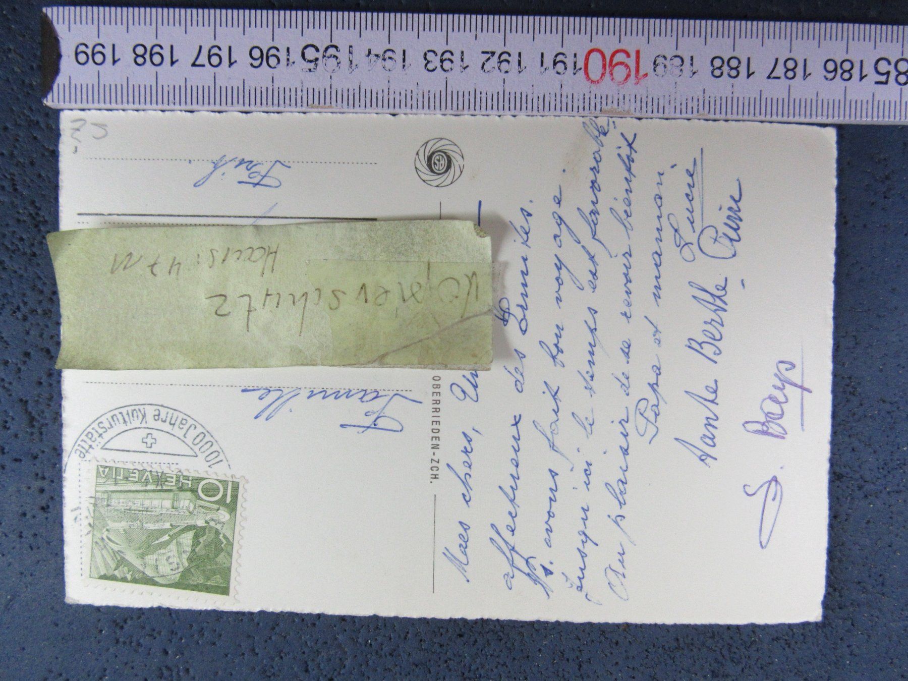 Ansichtskarten: EINSIEDELN SZ AK KLOSTER 1956 – Gebraucht aus Ettingen von Hausi4711 1