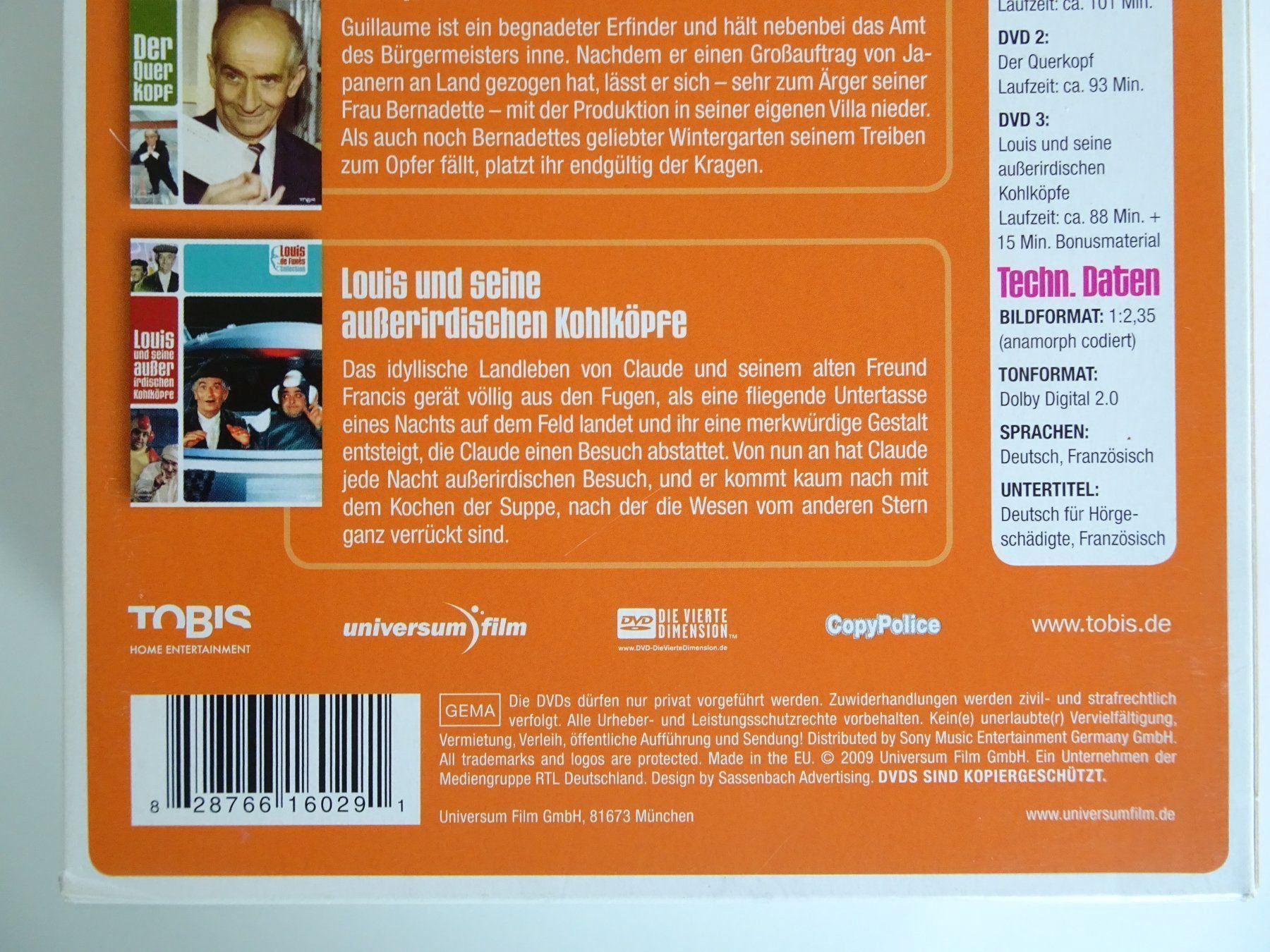 Alle DVDs: Louis de Funès Collection Box No.1 – Gebraucht aus Schenkon von Movieplanet 3