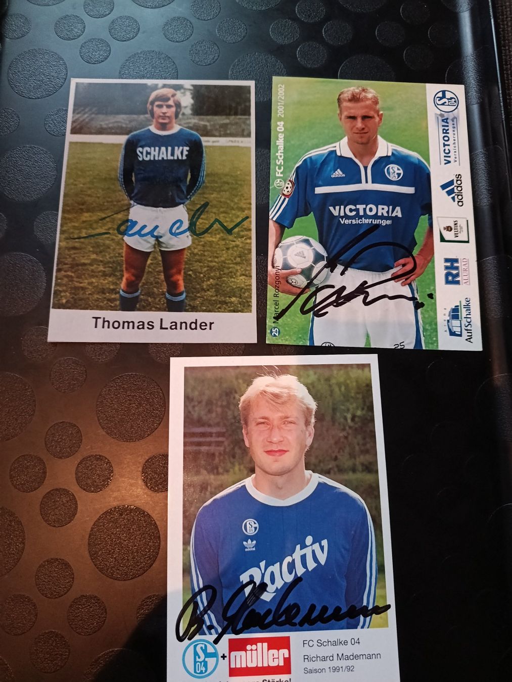 Autogramme: FC Schalke - 3 handsignierte Karten - Set – Gebraucht aus Menziken von Artographs