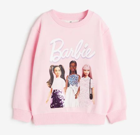 H&M x BARBIE 🩷 hoodie pull sweat NEW! 104