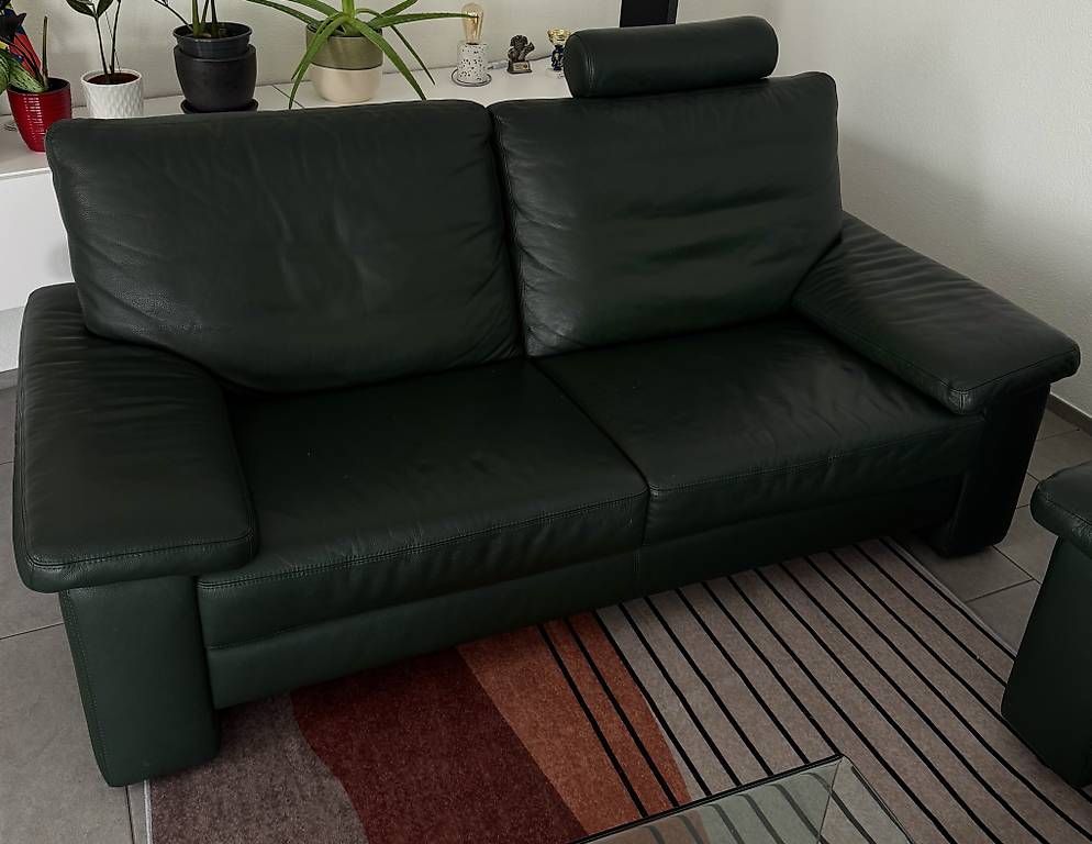 Divani: 2x Ledersofa & 2x Lederhocker – Usato da Baden venduto da laurent2025 1