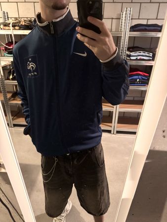 vintage france trackjacket blue/white 