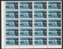 1936 : Nr. F23 im 20-er Bogenteil postfrisch ** KP 300.--