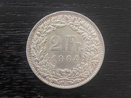 1 x 2 Franken Schweiz 1964 – zirkuliert