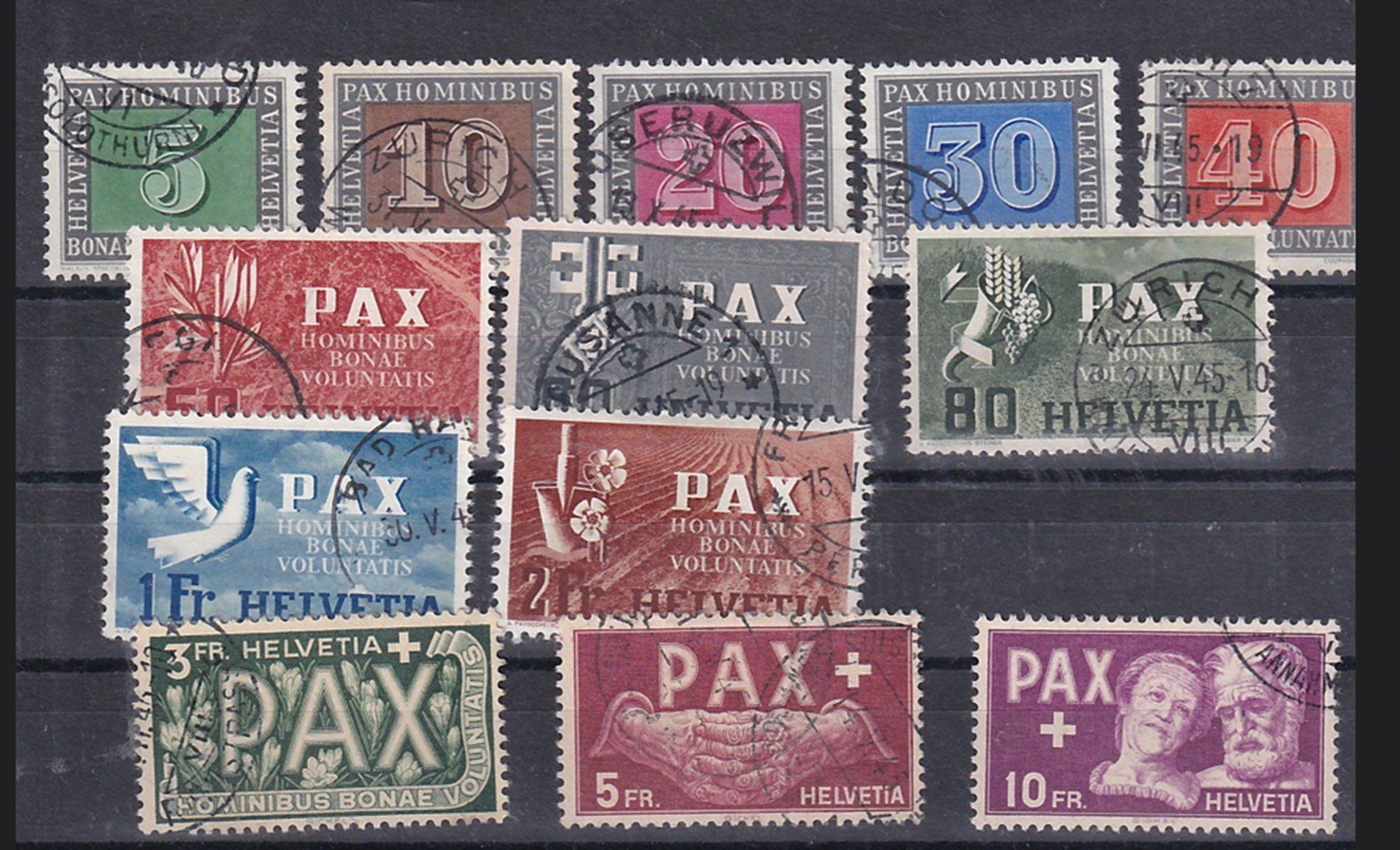 Alle Briefmarken: Série Pax oblitérée A – Gebraucht aus Grandson von Rogneux