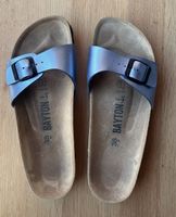 Bayton Sandalen (ähnlich Birkenstock), 38, blaumetallic 