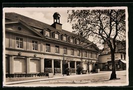 AK Baden, Badhotel Freihof, 1936