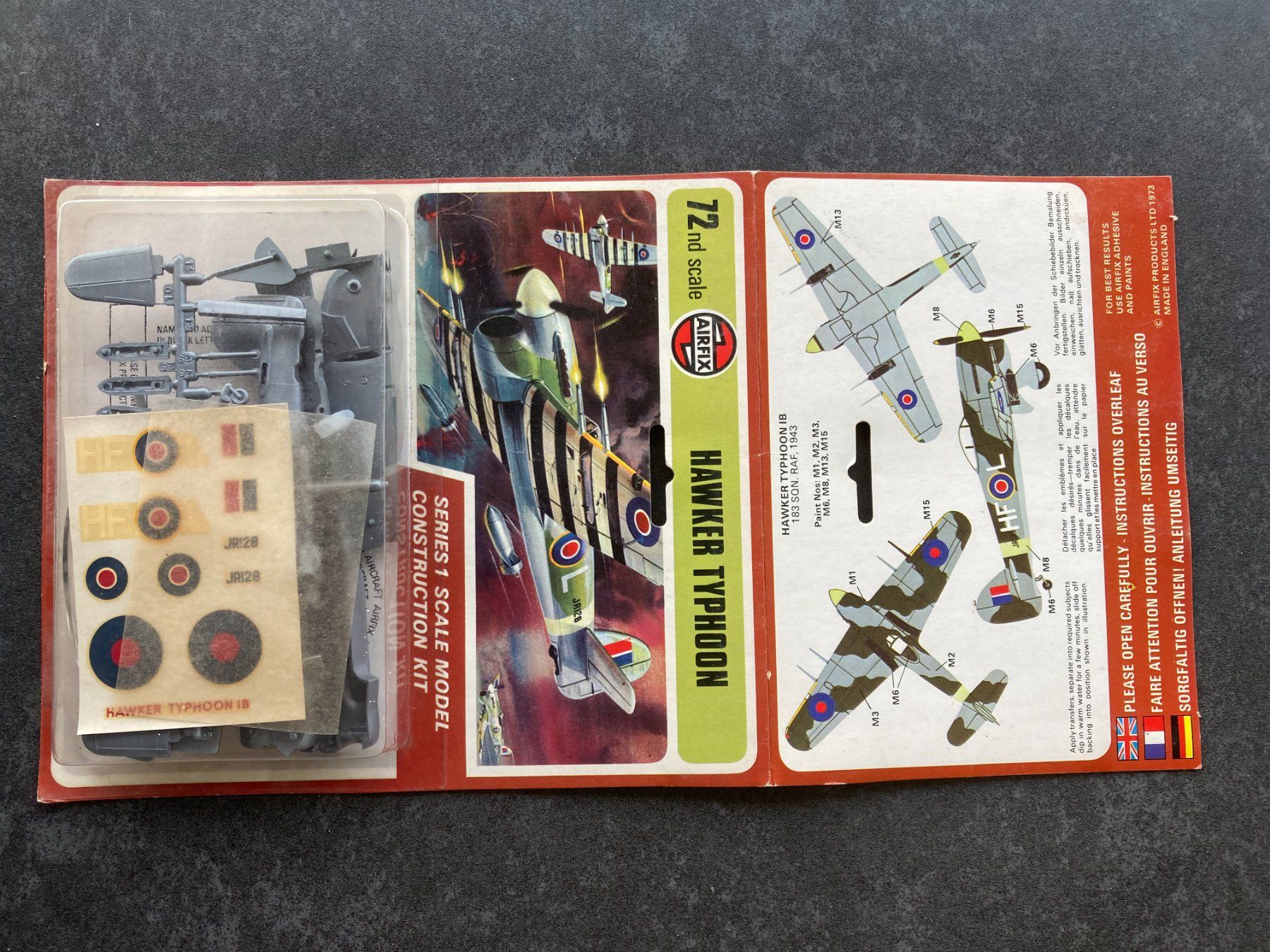 Airfix Kit di modellismo & Modellini statici: VINTAGE: Airfix Hawker Typhoon 1/72 – Usato da Höri venduto da Treblink 2