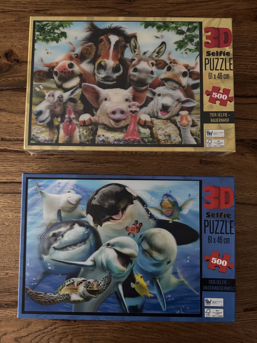 Puzzle: 2x 500er Puzzle in 3D Optik – Usato da Muttenz venduto da einfach-schoen
