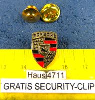 PORSCHE STUTTGART AUTO LOGO PIN GOLDIG KLEIN-FEIN GEPRÄGT