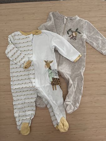 Lot de pyjamas bébé 9-12 mois girafe & singe 🦒🐒
