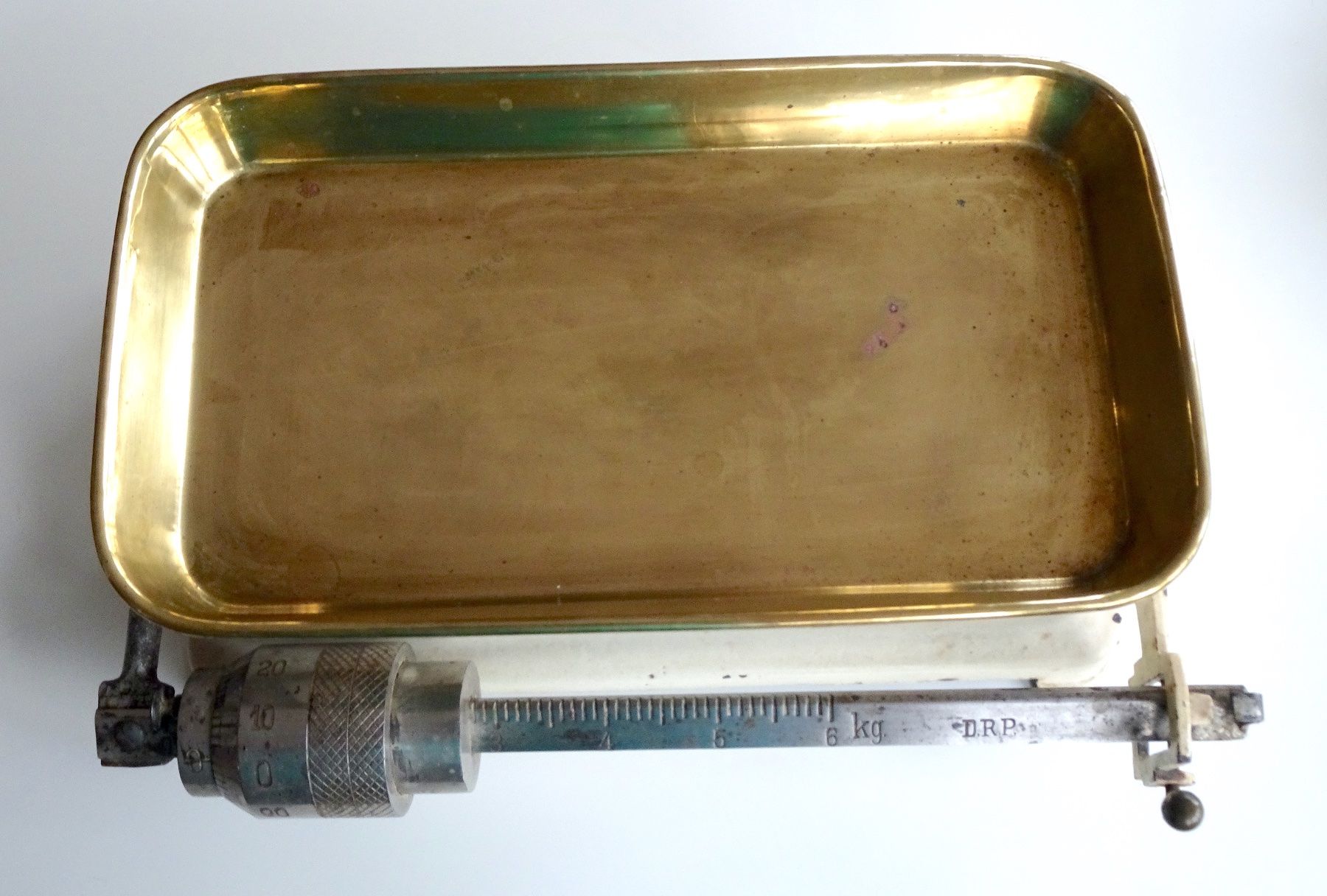 Tutte le decorazioni: Antike Küchenwaage mit Messingtablar, ca. 80 Jahre alt – Usato da Zürich venduto da ganzgut1001