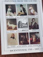 Malediven Briefmarken Gemälde aus dem Louvre, Top Zustand!
