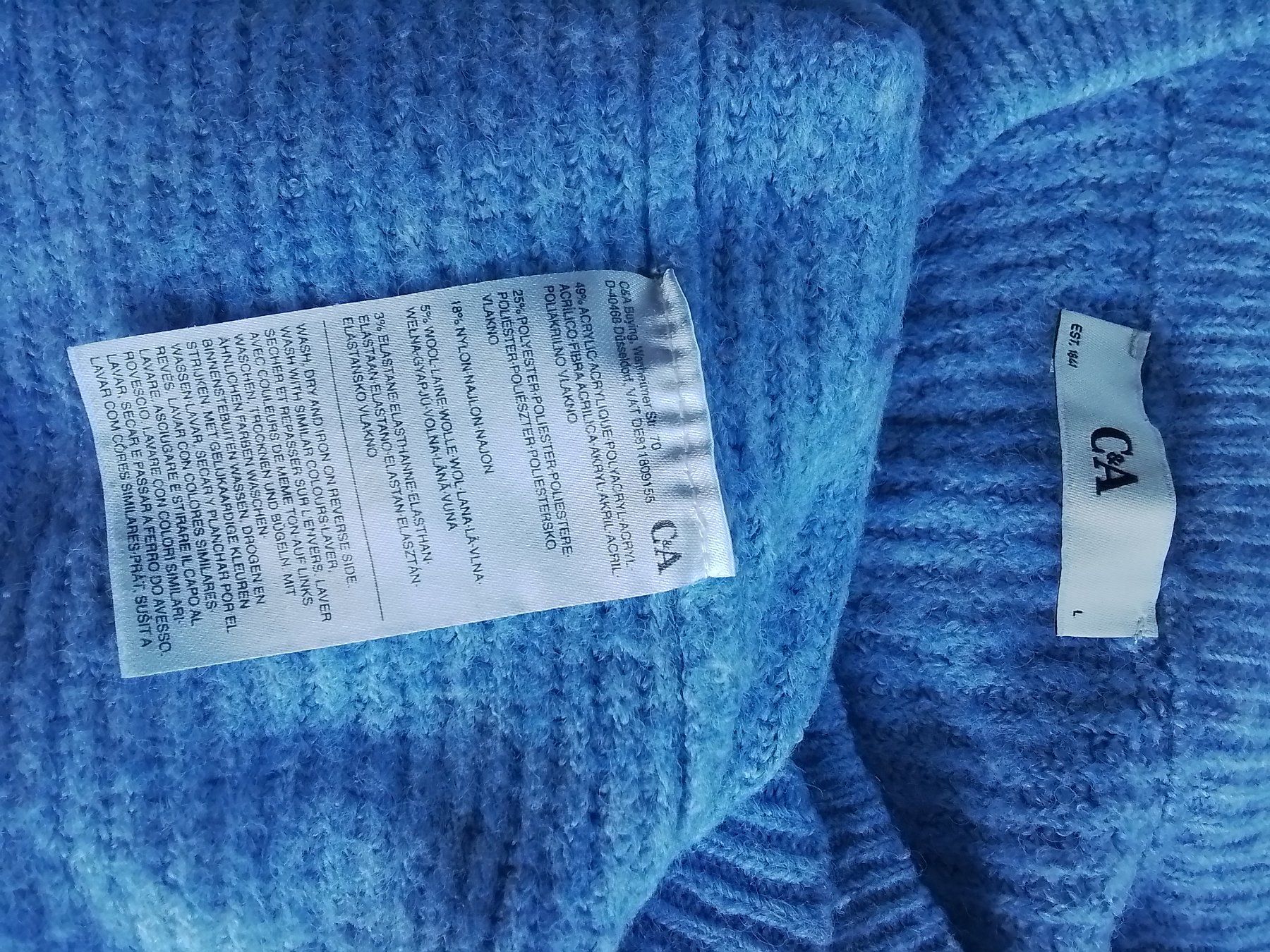 C&A Maglioni & Felpe: C&A blauer Damenpullover Gr. L  Herbst Winter Pulli – Usato da Oberurnen venduto da DVDL 2