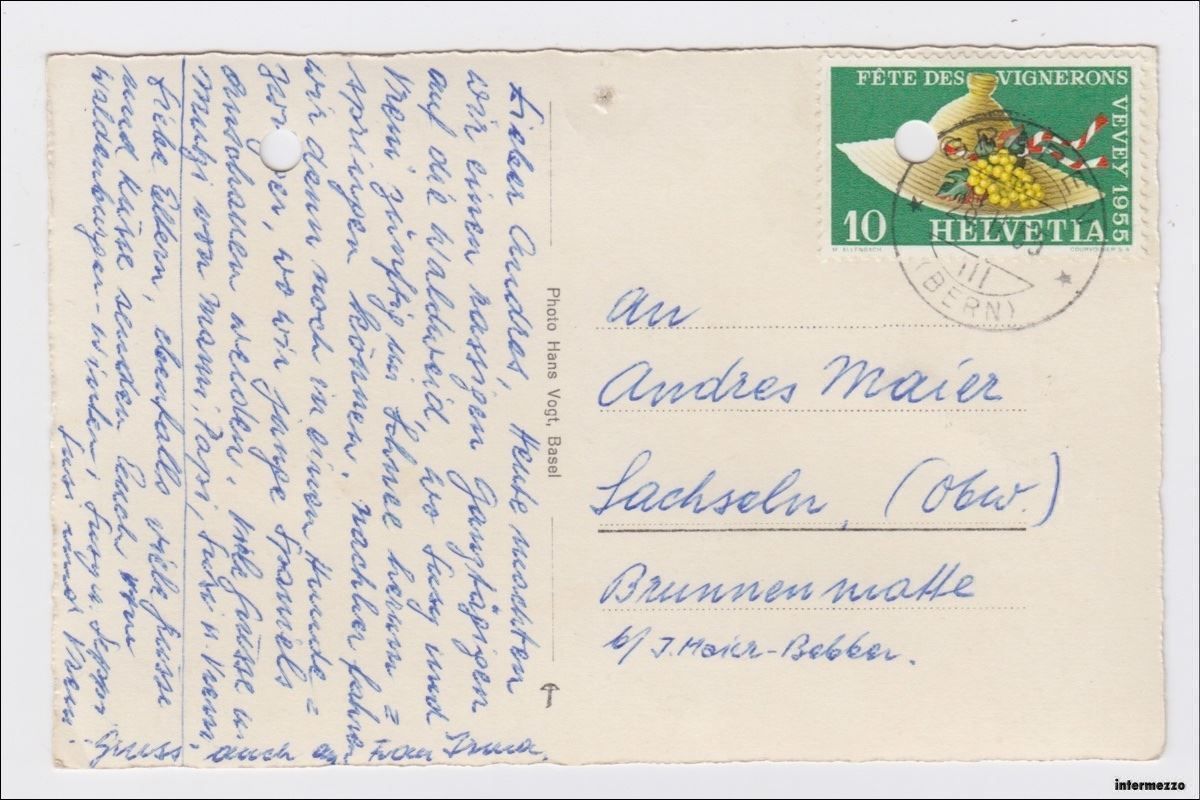 Cartoline postali: Waldenburg // Ski-Club Basel Waldweide – Difettoso da Basel venduto da intermezzo12 1